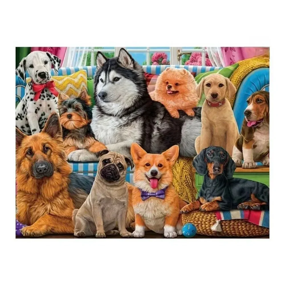 Buffalo Games Dog Days Funny Puppies 750 pc Jigsaw Puzzle